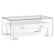 Silver Iron Coffee Table in Biancaneve