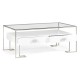Silver Iron Coffee Table in Biancaneve