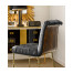 Gilded Iron Table Lamp in Smoky Black