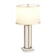 Gilded Iron Table Lamp in Biancaneve