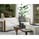 Gilded Iron Table Lamp in Biancaneve