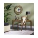 Silver Iron Table Lamp in Smoky Black