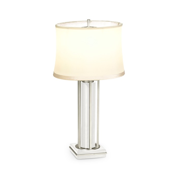 Silver Iron Table Lamp in Biancaneve