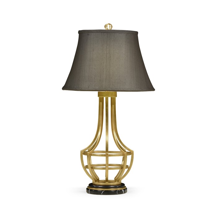 Gilded iron table lamp