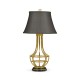 Gilded iron table lamp