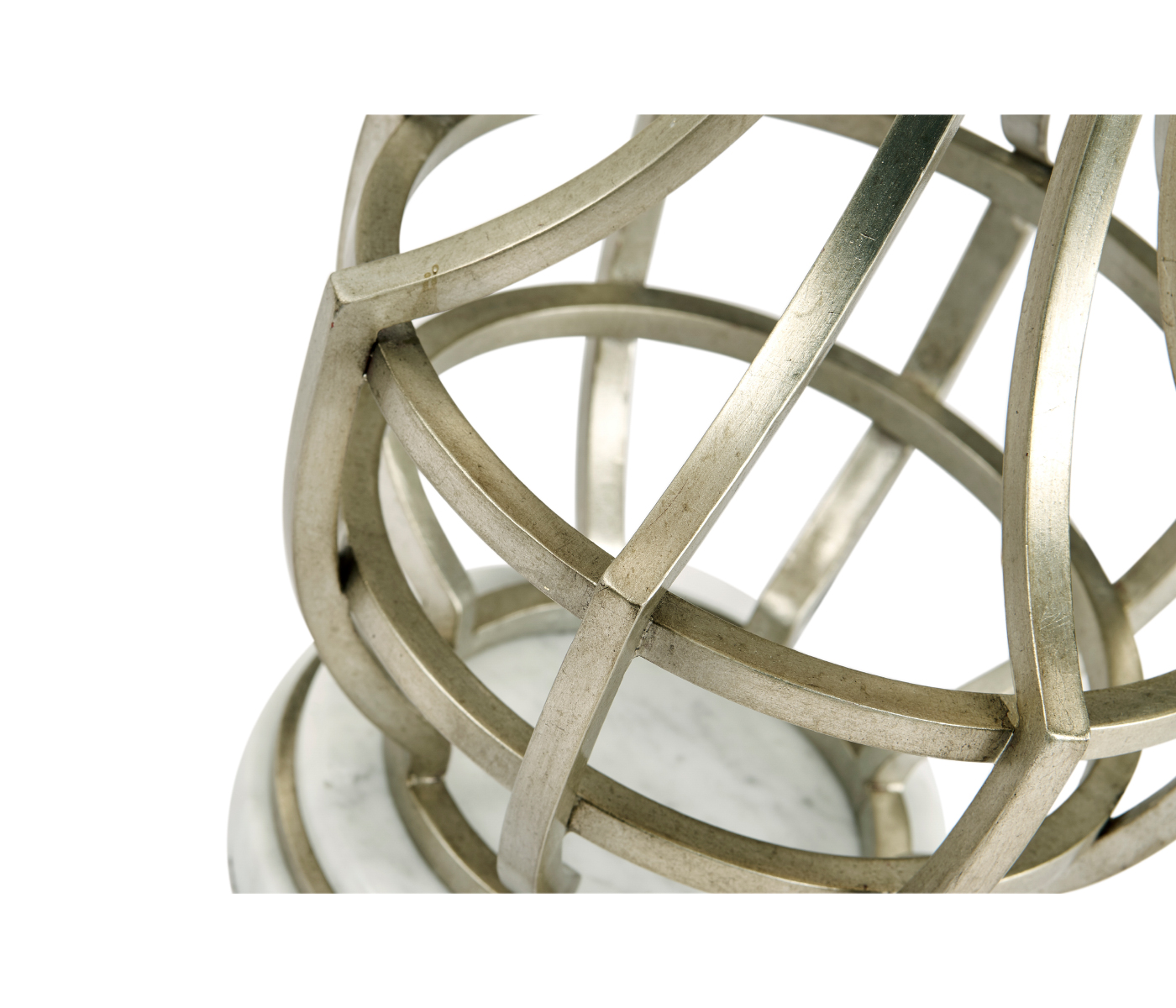Silver iron table lamp