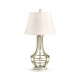 Silver iron table lamp