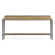 Rectangular Console Table with Iron Base and Slate Top