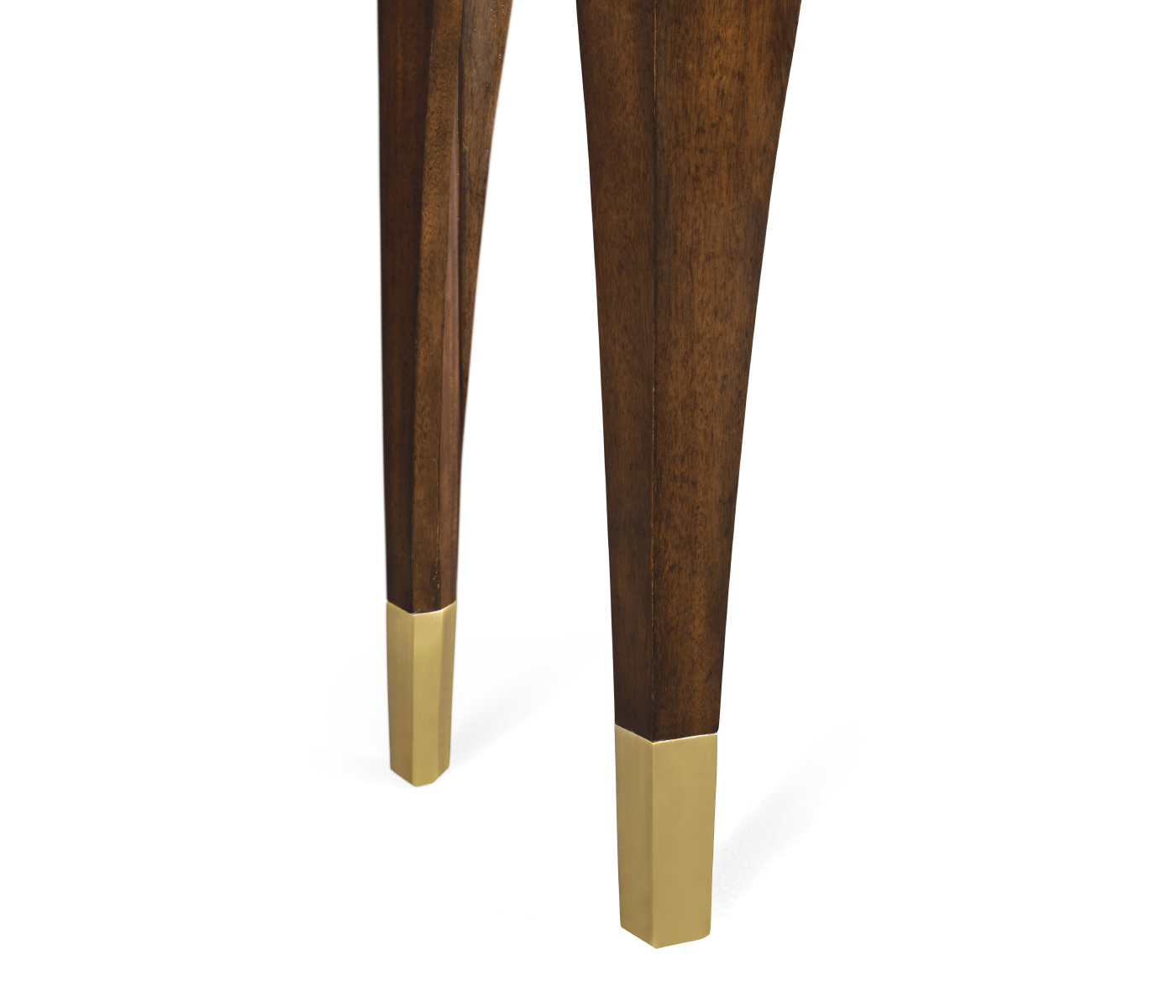 Mahogany console table with Bidasar Gold marble top