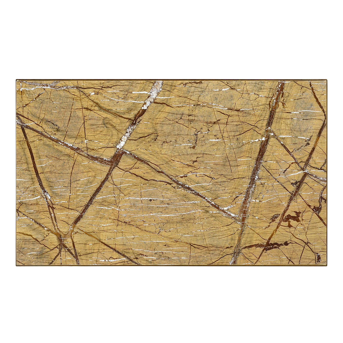 Mahogany coffee table with Bidasar Gold marble top