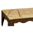 Mahogany coffee table with Bidasar Gold marble top