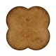 Quatrefoil Light Brown Chestnut Lamp Table