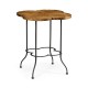 Quatrefoil Light Brown Chestnut Lamp Table