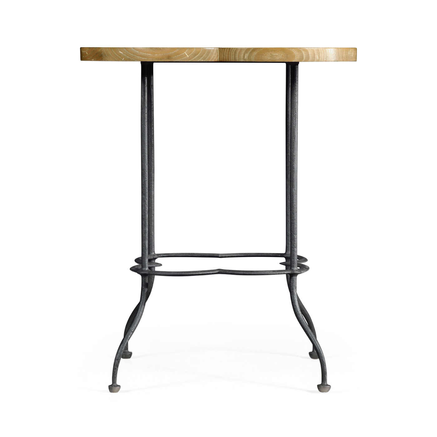 Quatrefoil Limed Chestnut Lamp Table