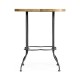 Quatrefoil Limed Chestnut Lamp Table