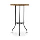 Trefoil Light Brown Chestnut Side Table