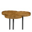 Trefoil Light Brown Chestnut Side Table