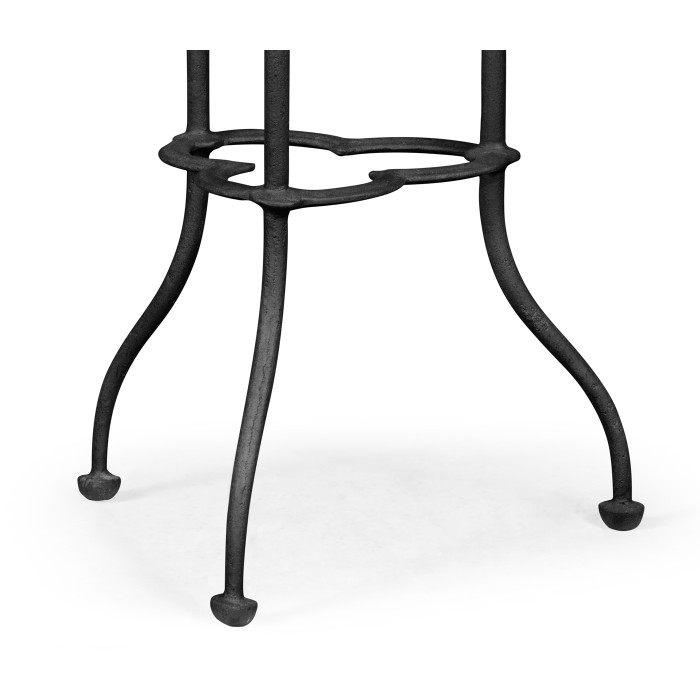 Trefoil Light Brown Chestnut Side Table