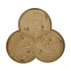Trefoil Limed Chestnut Side Table