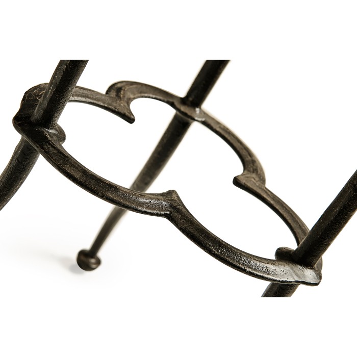 Trefoil Limed Chestnut Side Table