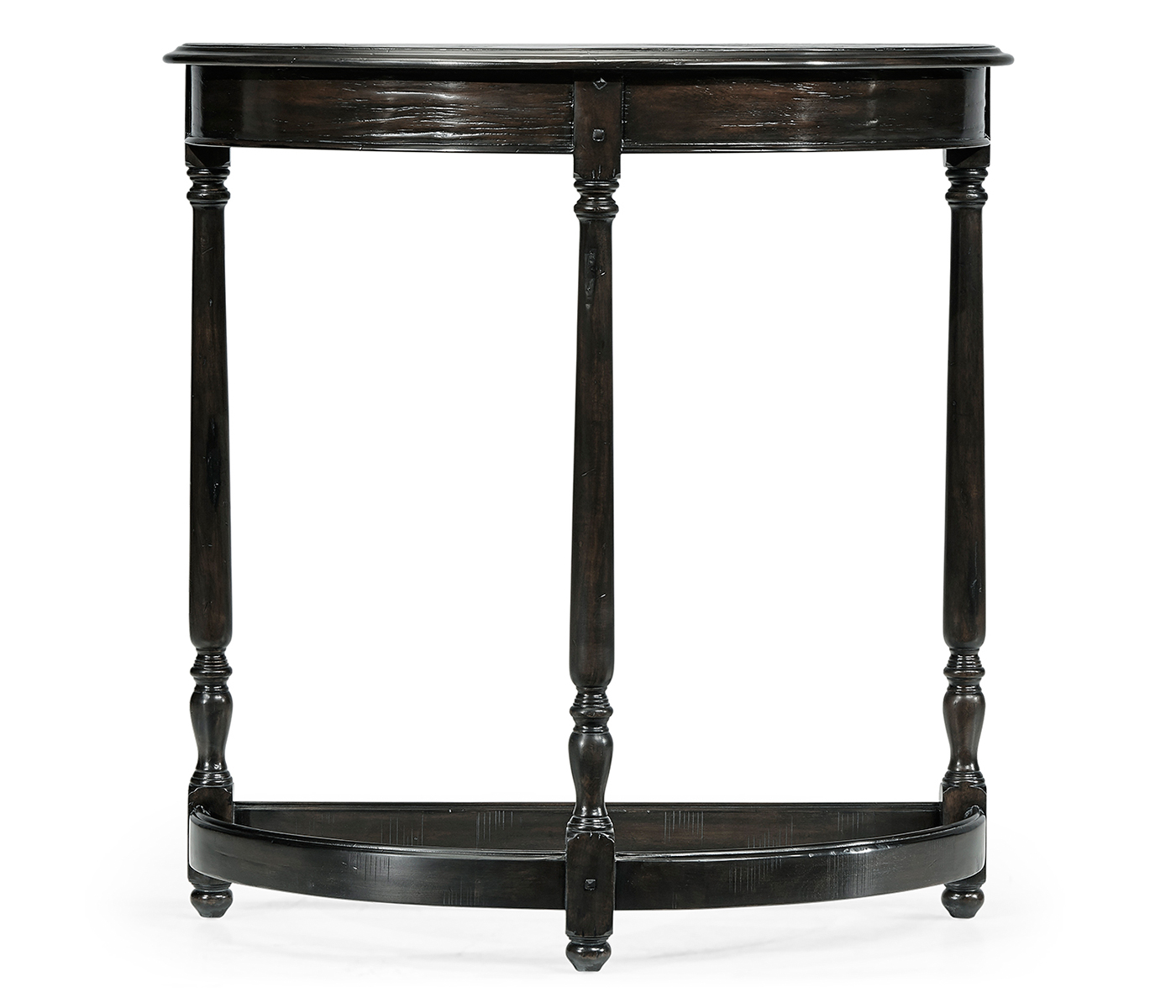 Dark Ale Demilune Console Table