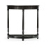 Dark Ale Demilune Console Table