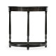 Dark Ale Demilune Console Table