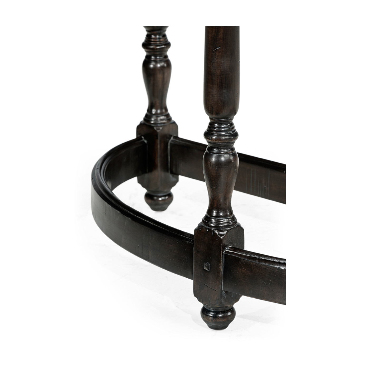 Dark Ale Demilune Console Table