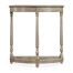 Rustic Grey Demilune Console Table