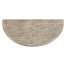 Rustic Grey Demilune Console Table