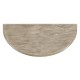 Rustic Grey Demilune Console Table