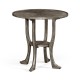 Antique Dark Grey Round Lamp Table