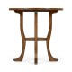 Country Walnut Round Lamp Table