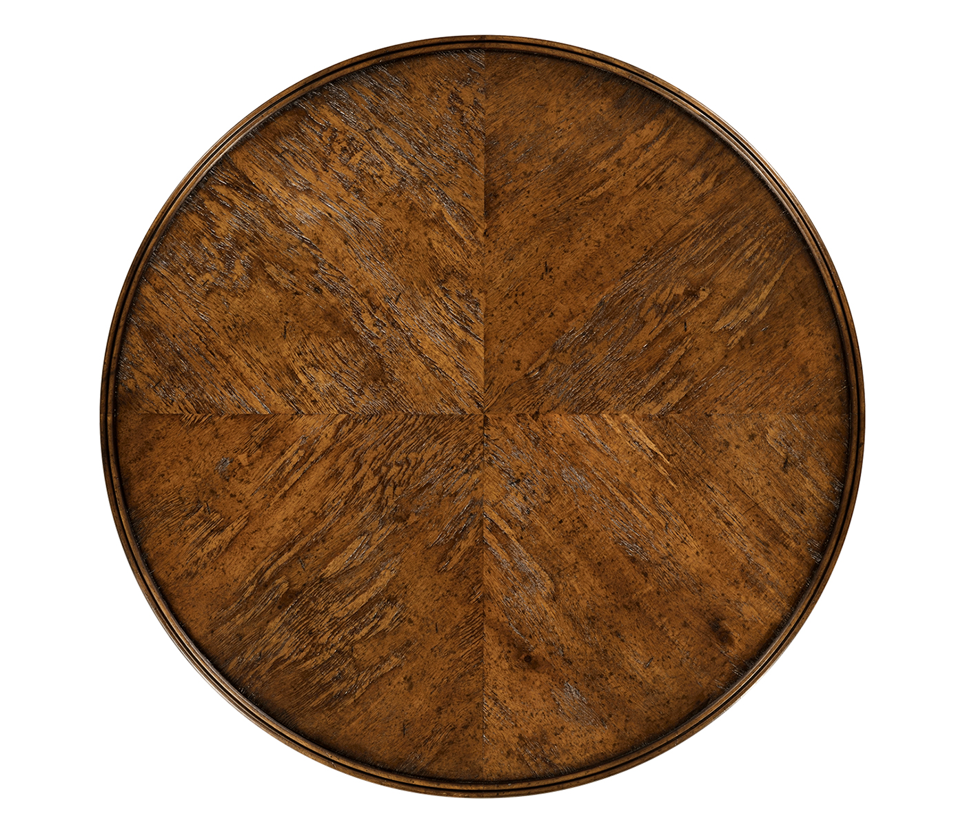 Country Walnut Round Lamp Table