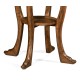 Country Walnut Round Lamp Table