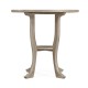 Rustic Grey Round Lamp Table