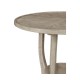 Rustic Grey Round Lamp Table