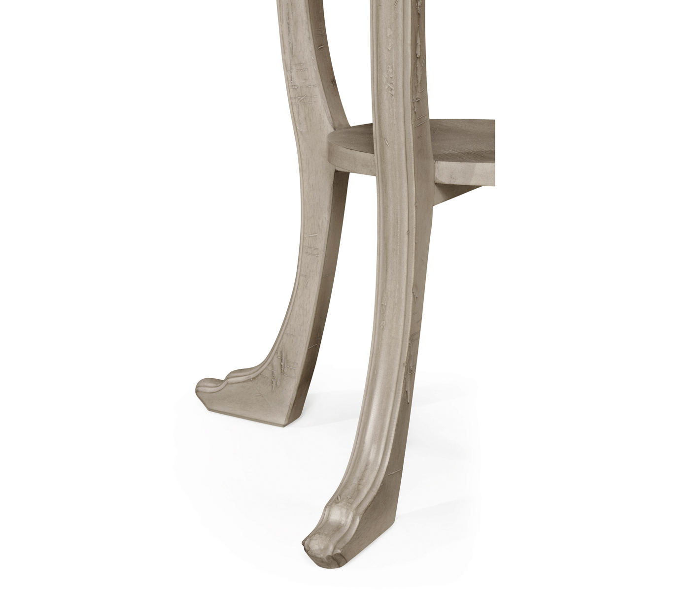 Rustic Grey Round Lamp Table