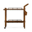Country Walnut Bar Cart