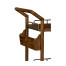 Country Walnut Bar Cart