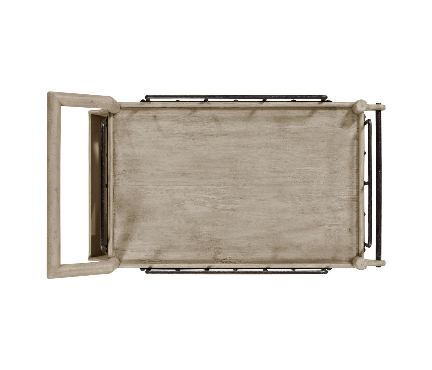 Rustic Grey Bar Cart