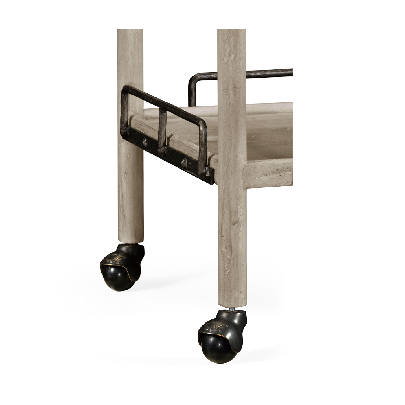 Rustic Grey Bar Cart