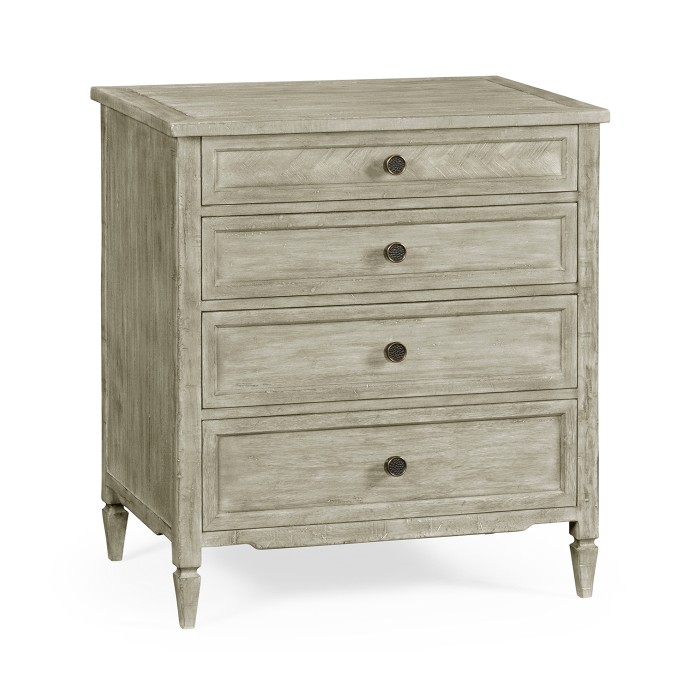 Small Chest of Drawers in Rustic Grey