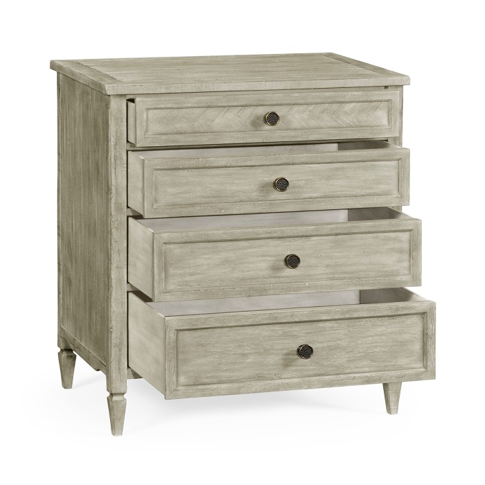 Small Chest of Drawers in Rustic Grey