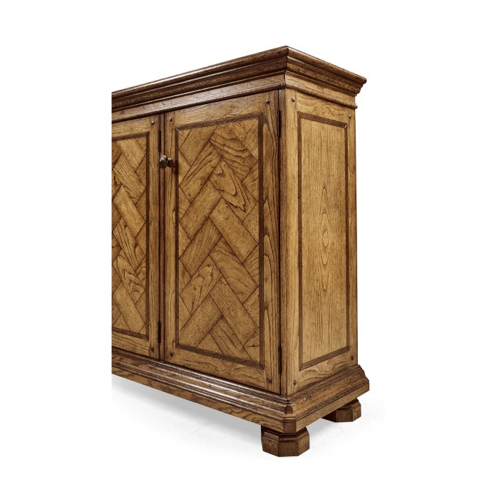 Rectangular Medium Driftwood  Four-Door Cabinet