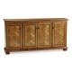 Rectangular Medium Driftwood  Four-Door Cabinet