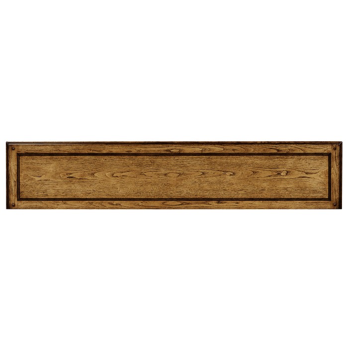 Rectangular Light Brown Chestnut Four-Door Cabinet