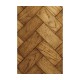 Rectangular Light Brown Chestnut Four-Door Cabinet