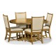 Round Light Brown Chestnut Dining Table 60