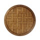 Round Light Brown Chestnut Dining Table 72